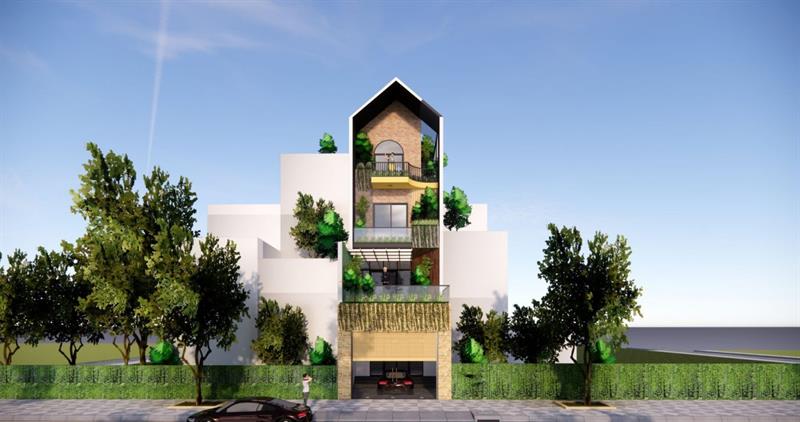 Sealand Miền Nam | Công ty xây dựng uy tín tại TP Hồ Chí Minh. Thiết kế nhà 35m2 4 tầng xinh xắn đốn tim tín đồ yêu nhà